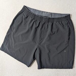 Mack Weldon Stealth Shorts Mens XXL Grey Stretch Perforated Athletic Brief Lined